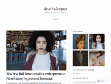 Tablet Screenshot of devrivelazquez.com